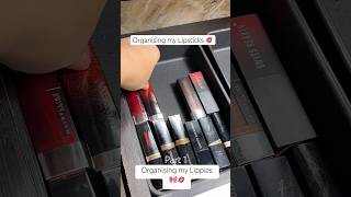 Organising my Lippies 🎀💋 Part 1 organizing asmr makeup lipstick aesthetic meesho [upl. by Nickey]