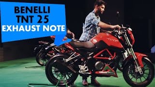 Benelli TNT 25 Stock Exhaust Note  PowerDrift [upl. by Adnara800]