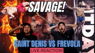 Benoit Saint Denis HEADKICKS Matt Frevola DEAD UFC 295 Reaction [upl. by Itraa]