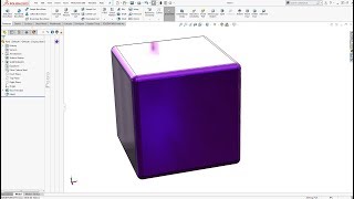 How to Create a Parametric Cube in SolidWorks with equations 2018 update [upl. by Terag]