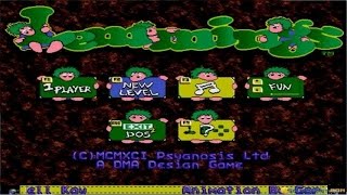 Lemmings gameplay PC Game 1991 [upl. by Shulman]