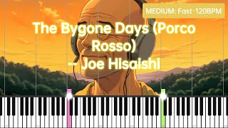 The Bygone Days Porco Rosso Joe Hisaishi  Piano Tutorial MEDIUM·Fast [upl. by Nealey]