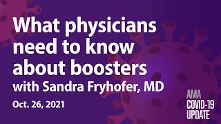 Dr Sandra Fryhofer on the new mixandmatch booster strategy  COVID19 Update for Oct 26 2021 [upl. by Anaiek]