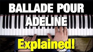 BALLADE POUR ADELINE  PIANO TUTORIAL CLAYDERMAN [upl. by Uliram]