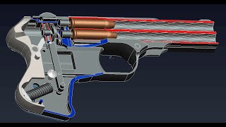 COP 357 Derringer  Disassembly animation demonstration Update [upl. by Mcdade293]