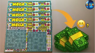 50K PRIZE MEGA CROSSWORD SCRATCH OFF TICKETS [upl. by Stark]