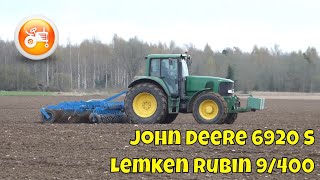 Tillage 2023  John Deere 6920 S amp Lemken Rubin 9400 U disc harrow [upl. by Mac]