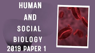 Human And Social Biology  2019 paper 1 [upl. by Niamrej]