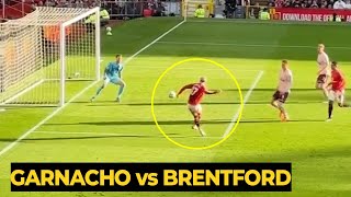 Garnacho scored volley goal against Brentford  Man Utd News [upl. by Kata]