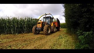 Ensilage maïs en Mauvaises conditions  John deere 7350 [upl. by Pitt]