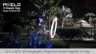 Event 3D Hologram Projection Screen in Mumbai Pune Delhi Bangalore Chennai India [upl. by Rozanna]