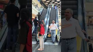 Escalator funny prank video 😡epic reaction 🤪 shortsfeed shorts escalator prank cutegirl [upl. by Ielerol]