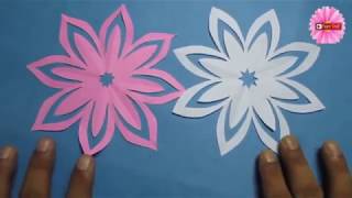 Paper ke phool banana kaagaz ke phool banana  Tutorial [upl. by Hawken]