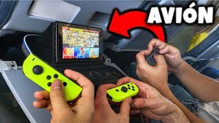 como es viajar con una nintendo switch 😎 JUEGO en un AVIÓN [upl. by Darlleen]