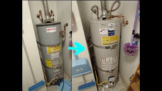 Time to replace a 1997 era water heater [upl. by Wolsky]