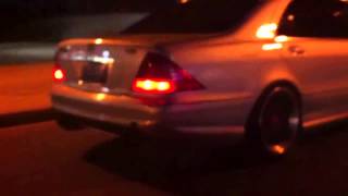 Mercedes W220 S600 biturbo amazing sound exhaust [upl. by Cirilo340]