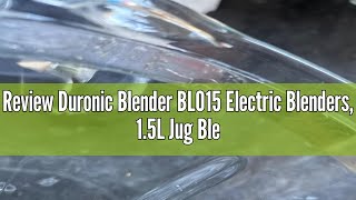 Review Duronic Blender BLO15 Electric Blenders 15L Jug Blender for Smoothies Milkshakes Protein [upl. by Sholeen]