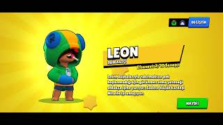 BRAWL STARS YENİ KARAKTER LEON EFE OYUNDA [upl. by Chlo]