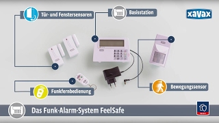 Xavax FunkAlarmSystem „FeelSafe“  Anleitung [upl. by Phaih]