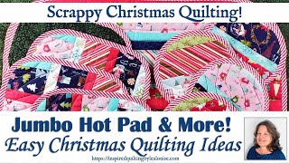 Christmas Quilting The Best SuperSized Hot Pad for Casserole Dishes [upl. by Monroe]