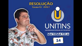 Questão 14  UNITINS 20201 ParaísoTO [upl. by Eynttirb]