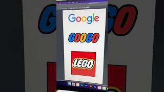 Combining the Google and Lego logos logodesign logos mashup redesign procreate shorts [upl. by Clementius934]