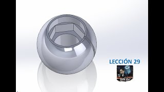 Tutorial de Solidworks  Tuerca para ventilador de techo [upl. by Hodge167]