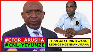 Hon Agathon Rwasa amp Léonce Ngendakumana boba bashinze Uwundi mugambwe  Kwiyunga na CFORArusha [upl. by Curkell401]