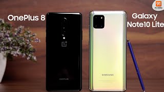 Samsung Galaxy Note10 Lite vs OnePlus 8 The Ultimate Comparison [upl. by Edmonds981]