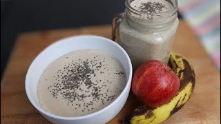 OATS BREAKFAST SMOOTHIE RECIPE  BANANA APPLE SMOOTHIE  SMOOTHIE FOR WEIGHT LOSS [upl. by Noicnecsa]