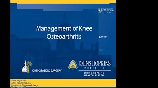 Management of Knee Arthritis Webinar [upl. by Acinoev]