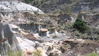 Strangely Beautiful Makoshika State Park near Glendive Montana MT [upl. by Aihsekram]