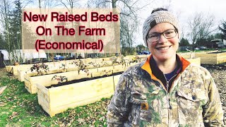 Economical Cedar Raised Beds for the Farm  PNW Zone 8b [upl. by Attenrad]