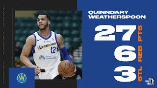 Quinndary Weatherspoon with 27 Points vs Austin Spurs [upl. by Tonl398]