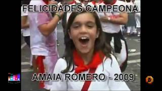 Amaia Romero de OT con 10 años cantando en San Fermin [upl. by Hime]