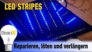 LED Stripes reparieren löten und verlängern  LED ROBOTS Kostüme NightTrons [upl. by Oiluarb22]