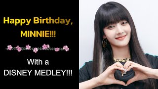 GIDLE MINNIE  DISNEY MEDLEY MINNIE Video  Birthday video 2024 😊💜🥰🎂 [upl. by Alehc915]