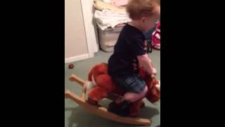 Baby Falls off Rocking Horse [upl. by Rex699]