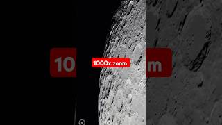 1000x zoom into moon crater astronomy moon sky space zoom shorts viral planet [upl. by Elwyn398]