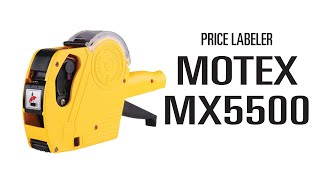 MOTEX MX5500 ONE LINER PRICE LABELLER  TUTORIAL amp SETUP [upl. by Parhe]