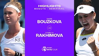 Marie Bouzkova vs Kamilla Rakhimova  2024 Bogota Semifinal  WTA Match Highlights [upl. by Isnyl279]