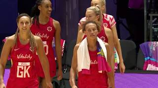 Vitality Netball World Cup 2019  Vitality Roses vs Uganda highlights [upl. by Haidej]