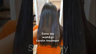 Same day washampgo keratin hair treatment keratintreatment hairsmoothning youtubeshorts [upl. by Karb]