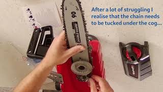 Einhell GE LC 18 Li Chainsaw unboxing and use [upl. by Aenehs488]