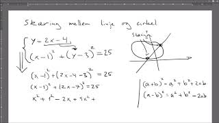 Skæring mellem cirkel og linje [upl. by Powe]