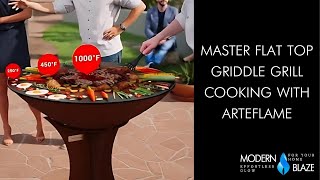 Master Flat Top Griddle Grill Cooking with Arteflame [upl. by Anelhtak]