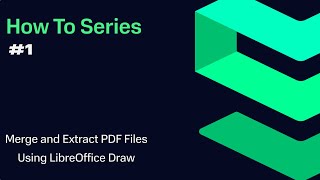 HowTo Using LibreOffice Draw to Extract Pages From and Merge Together PDF Files [upl. by Tenrag]