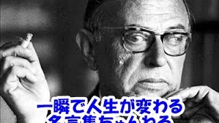 【感動名言】一瞬で人生が変わる名言集 サルトル１ [upl. by Moll]