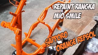 REPAINT RANGKA ATAU FRAME MIO SMILE [upl. by Hootman888]