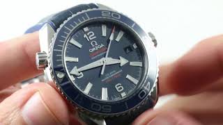 Omega Seamaster Planet Ocean 395mm 600M 21533402003001 Luxury Watch Review [upl. by Elaen]